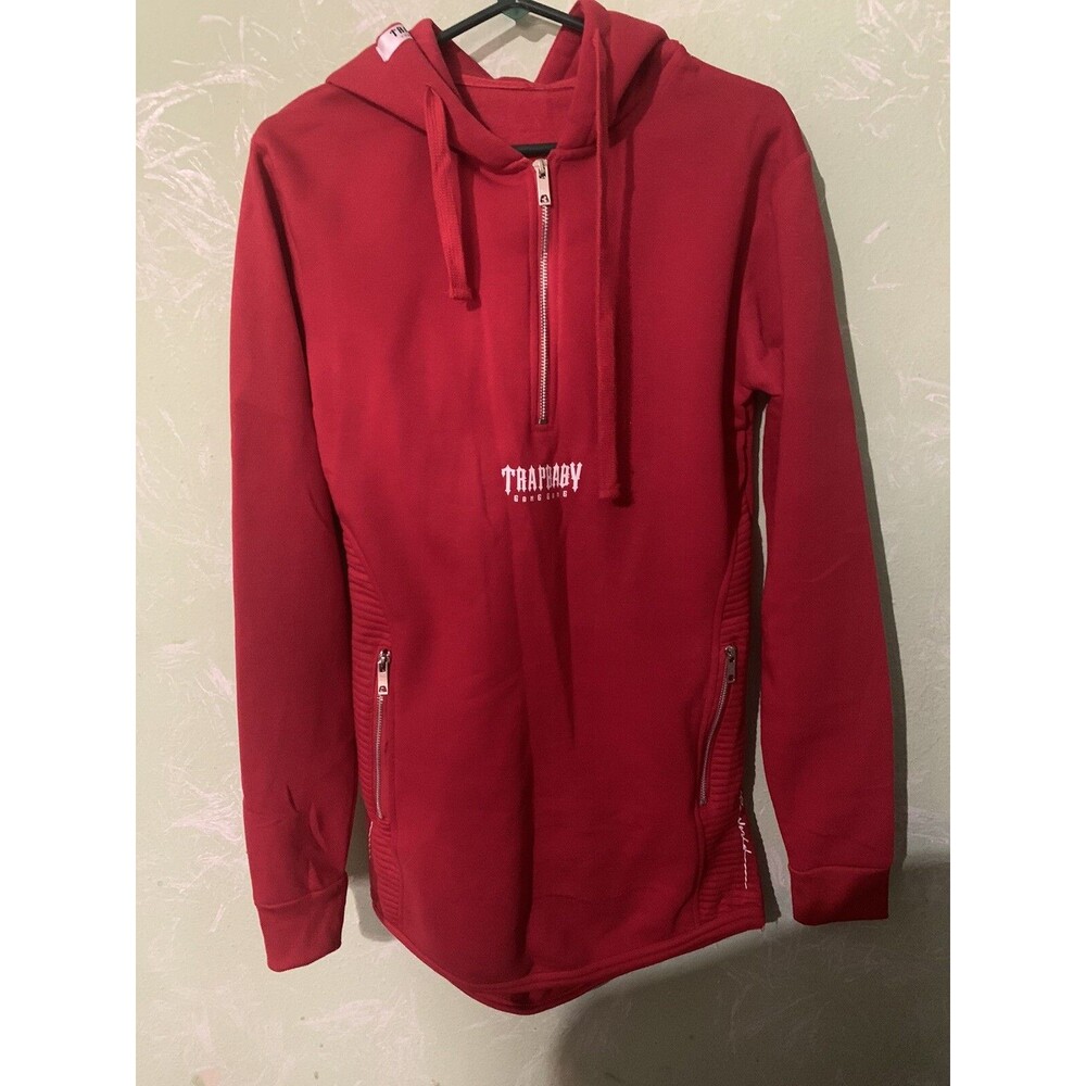 TRAPSTAR Half Zip Hooded Pullover NWT Size Large